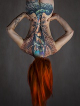 Vampiric Chill - photo inspired by Vampire's Kiss tattoo. Model: Barbara Anita Rajkowska
