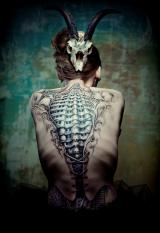 The biomechanic corset Tattoo by Sebastian Żmijewski, Bloody Art Sieradz Poland